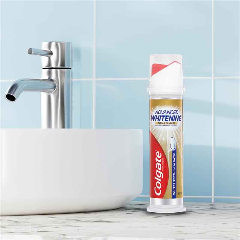 Colgate Toothpaste Whitening + Tartar Pump 130g