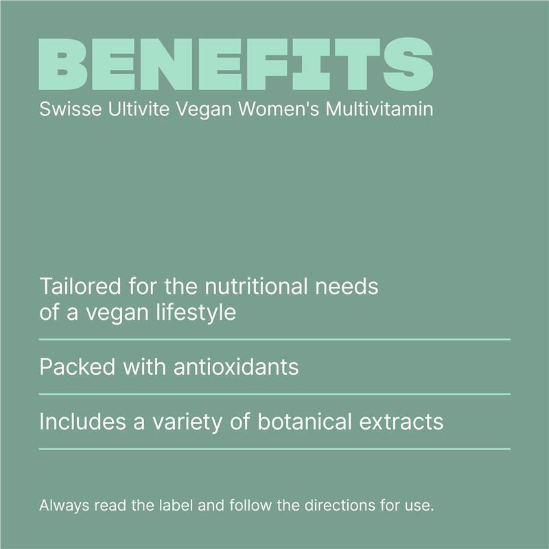 Swisse Vegan Womens Ultivite 60 Tablets - GimmeNow