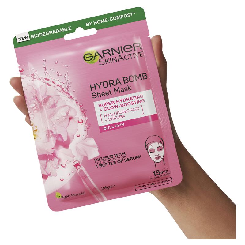 Garnier Hydra Bomb Hyaluronic Acid + Sakura Sheet Mask