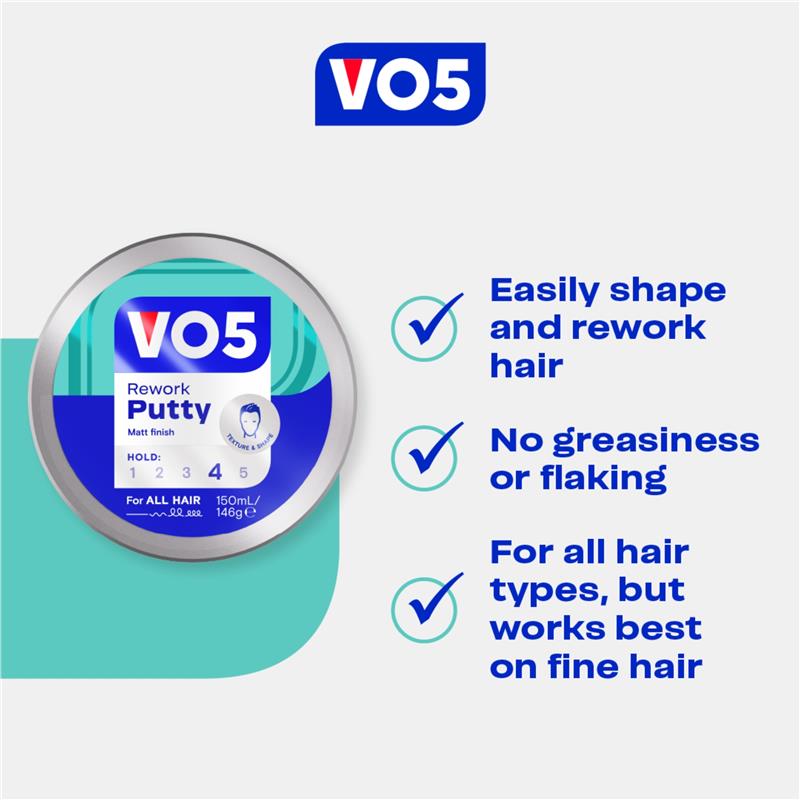 Vo5 Rework Putty 150ml