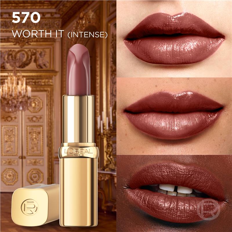 L'Oreal Paris Color Riche Satin Nudes of Worth Lipstick 570 Worth It Intense