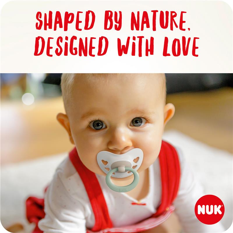 Nuk Signature Soother Silicone 0-6 Months 2 Pack - GimmeNow