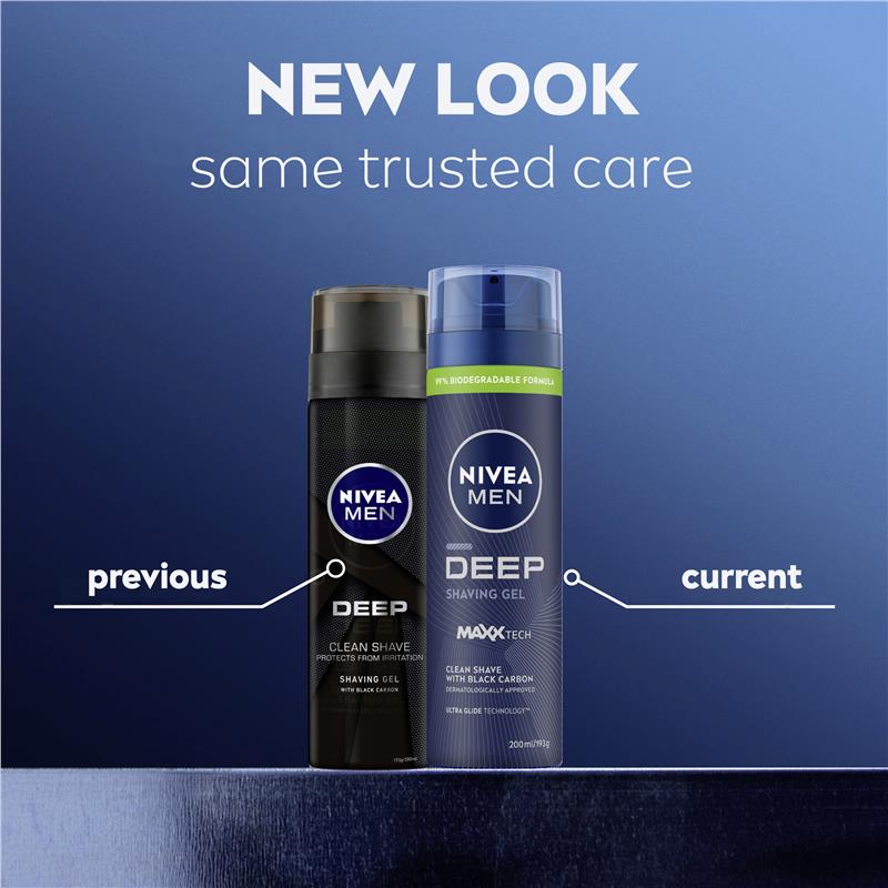 NIVEA for Men Deep Shave Gel 200ml