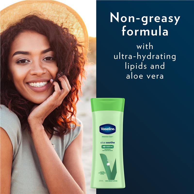 Vaseline Intensive Care Body Lotion Aloe Soothe 225ml - GimmeNow