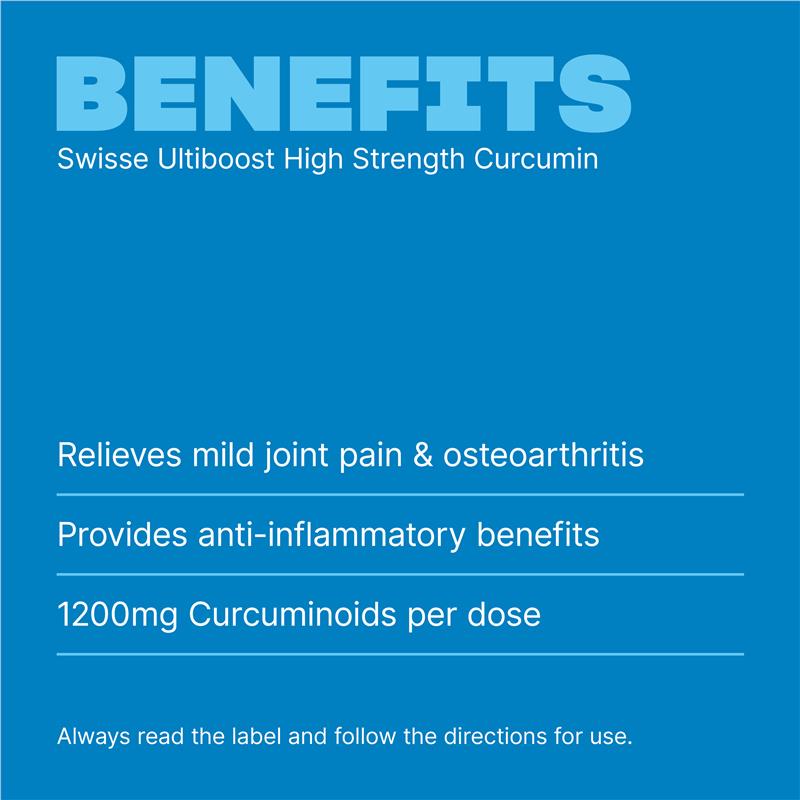 Swisse High Strength Curcumin 30 Tablets - GimmeNow