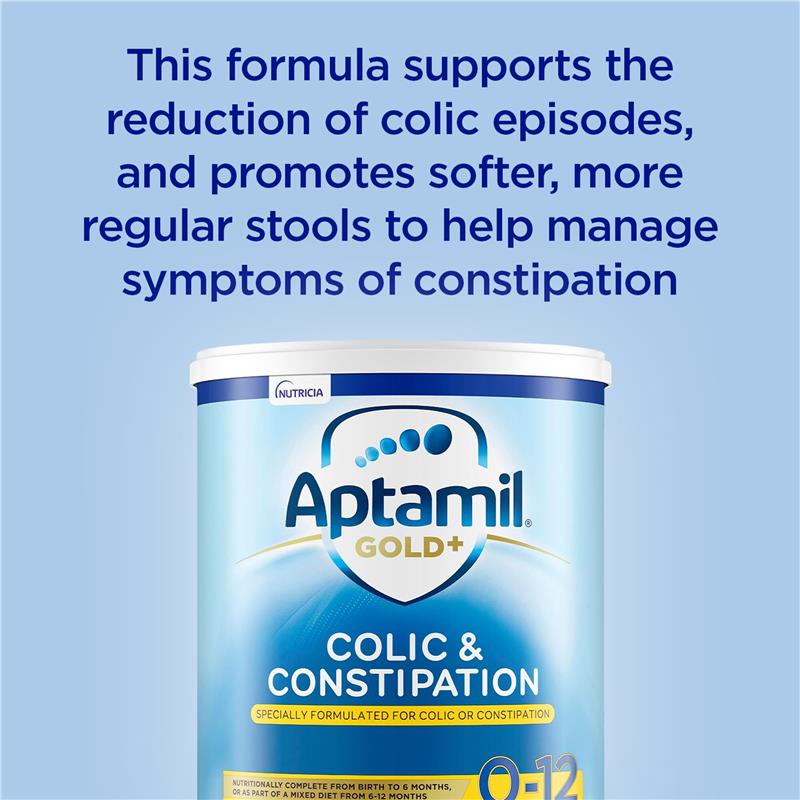 Aptamil Gold+ Colic & Constipation Baby Infant Formula From Birth to 12 Months 900g - GimmeNow
