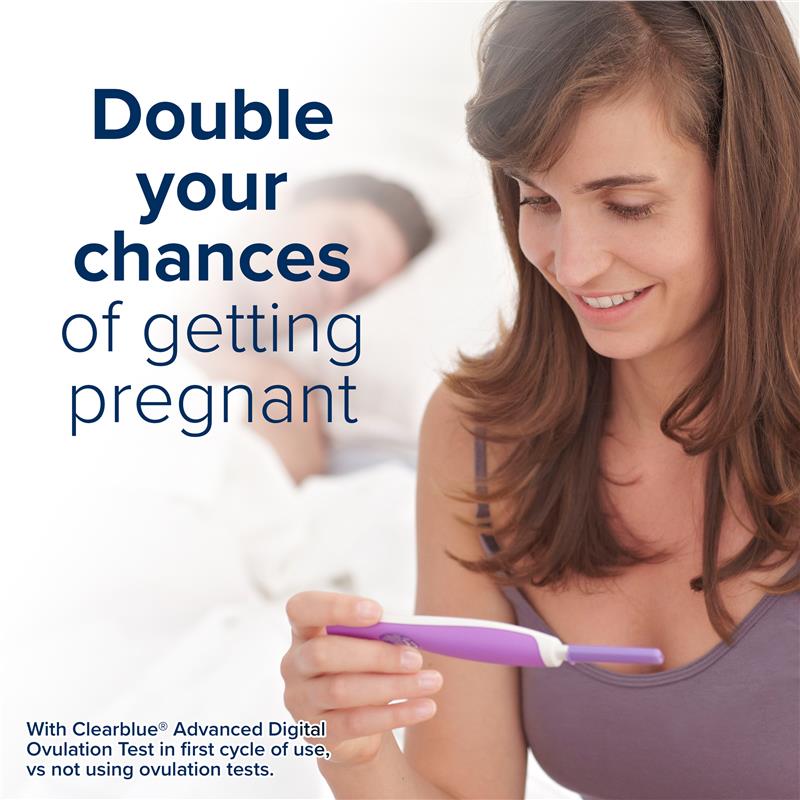 Clearblue Advanced Digital Ovulation Kit Test (Dual Hormone) 10 Pack