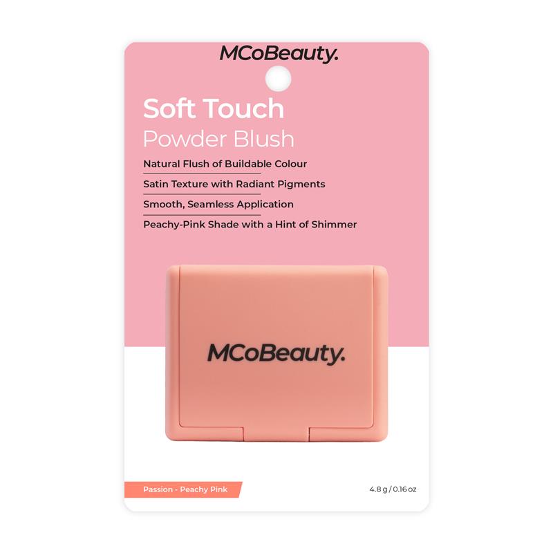 MCoBeauty Soft Touch Powder Blush Passion Peachy Pink