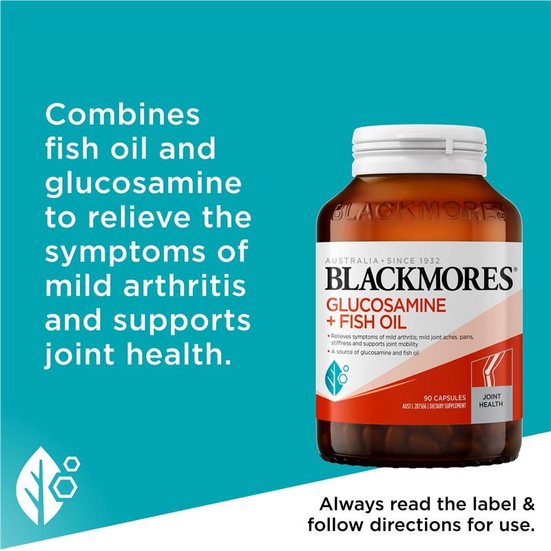 Blackmores Glucosamine + Fish Oil 90 Capsules - GimmeNow