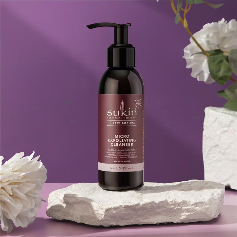 Sukin Purely Ageless Micro Exfoliating Cleanser Pump 125ml