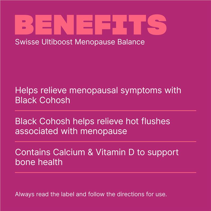 Swisse Menopause Balance 60 Tablets - GimmeNow