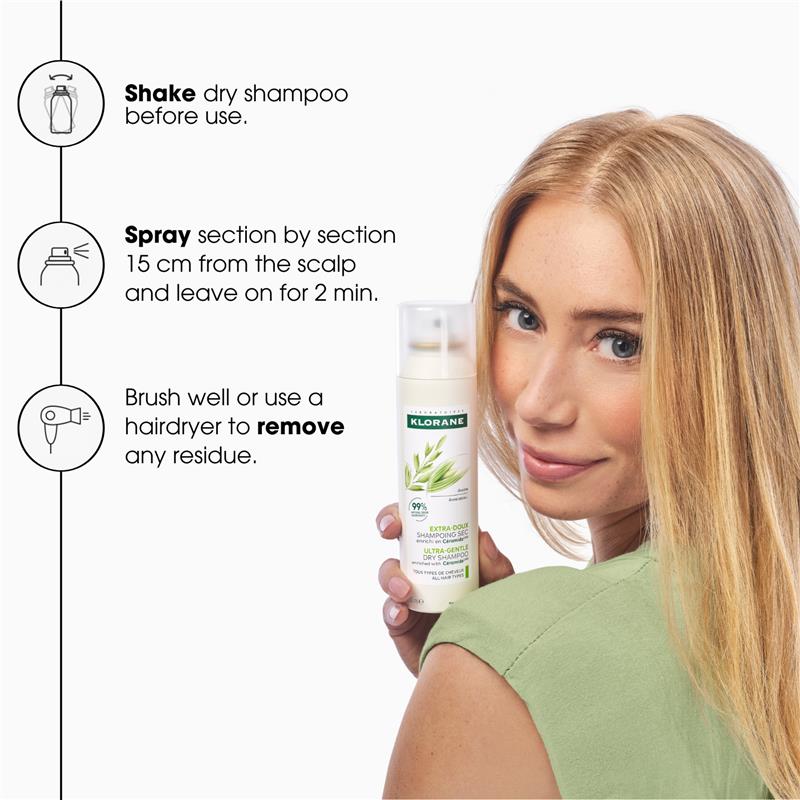 Klorane Dry Shampoo With Oat & Ceramide 250ml