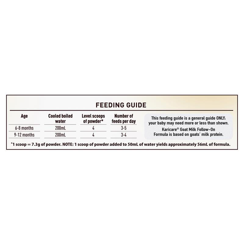 Karicare Goat Milk Follow On Formula 900g