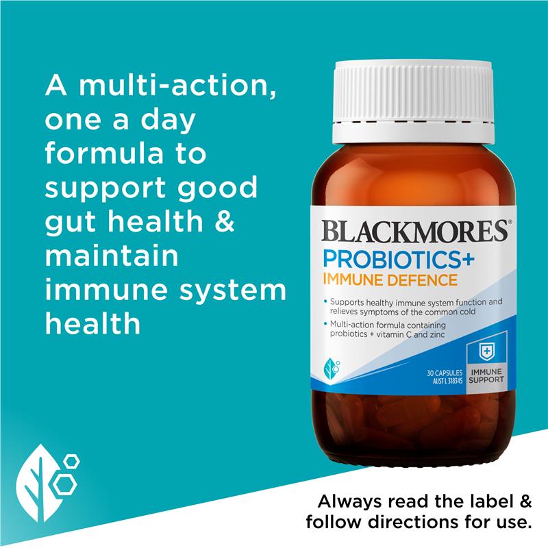 Blackmores Probiotics+ Immune Defence 30 Capsules - GimmeNow