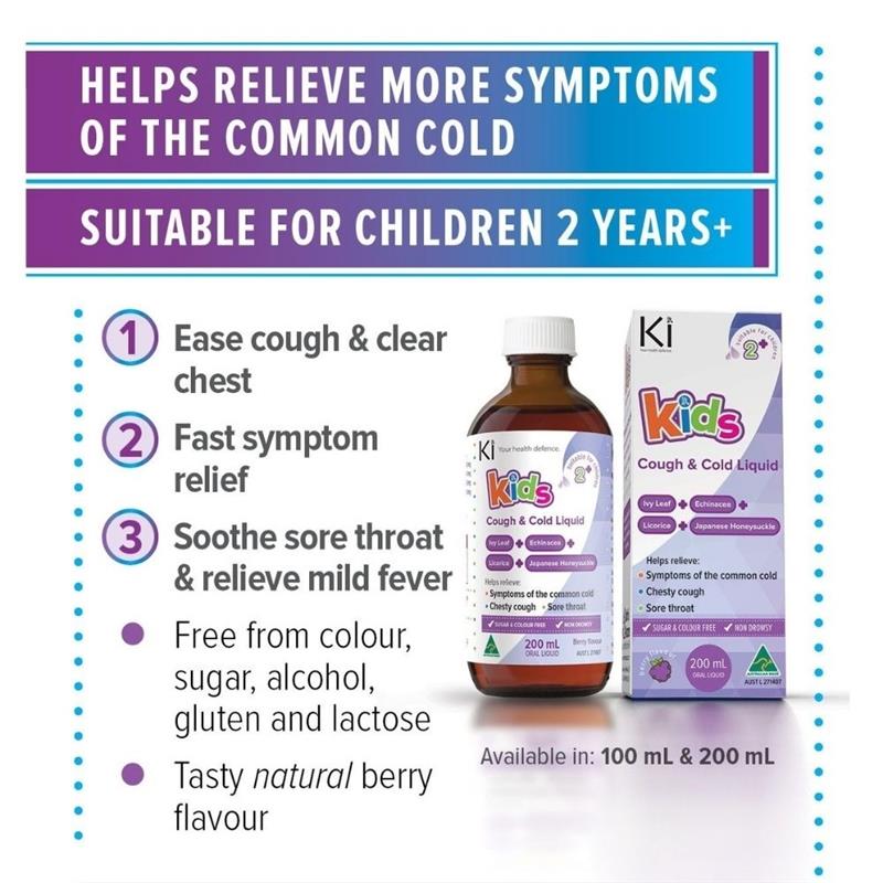 Ki Kids Cough & Cold Liquid 200ml - GimmeNow