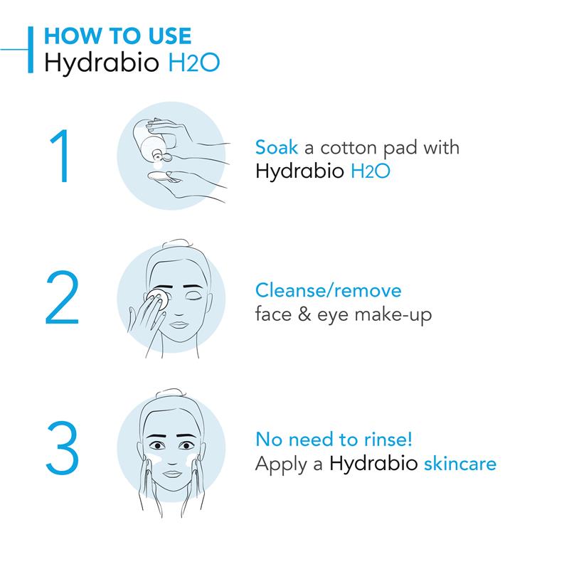 Bioderma Hydrabio H2O Hydrating Micellar Water Cleanser for Dehydrated Skin 250ml
