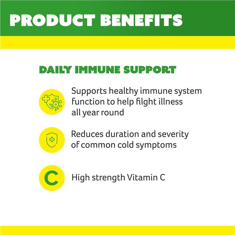 Cenovis Chewable Mega Vitamin C 1000mg Lemon Lime 120 Tablets - GimmeNow