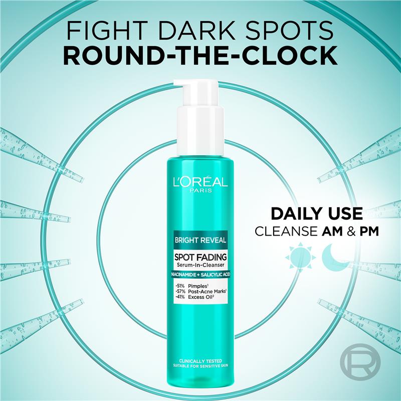 L'Oreal Paris Bright Reveal Dark Spot Cleanser 150ml - GimmeNow