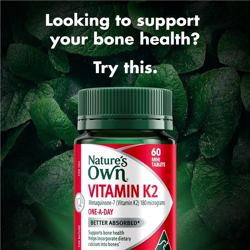 Nature's Own K2 180mcg 60 Tablets - GimmeNow