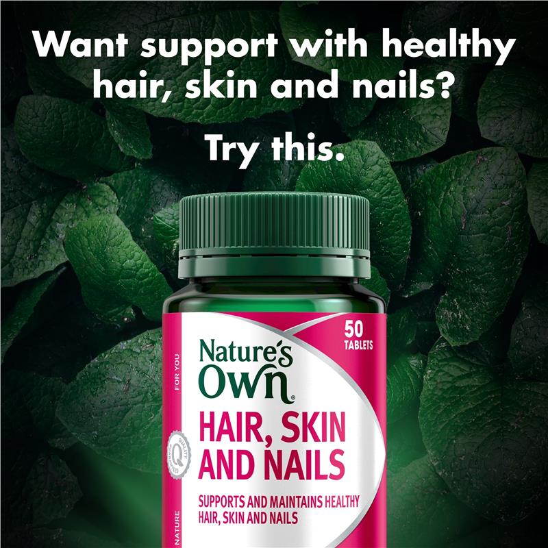 Nature's Own Hair Skin & Nails 50 Tablets - GimmeNow