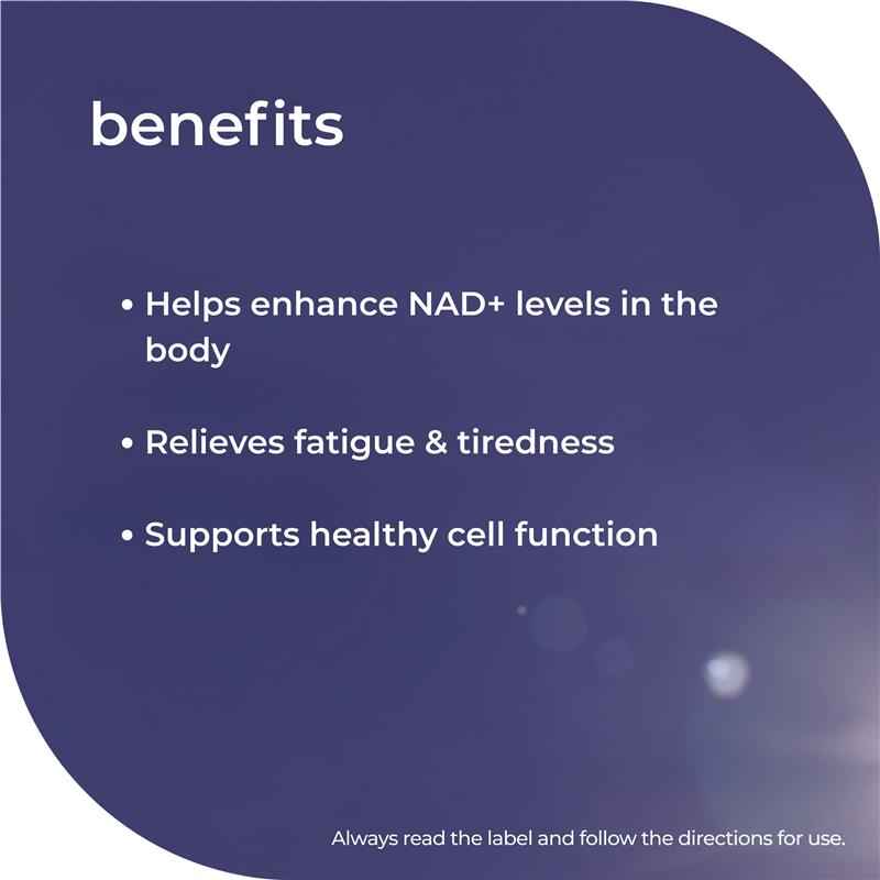 Nature's Way NMN + Nicotinamide & B12 60 Tablets Exclusive Size