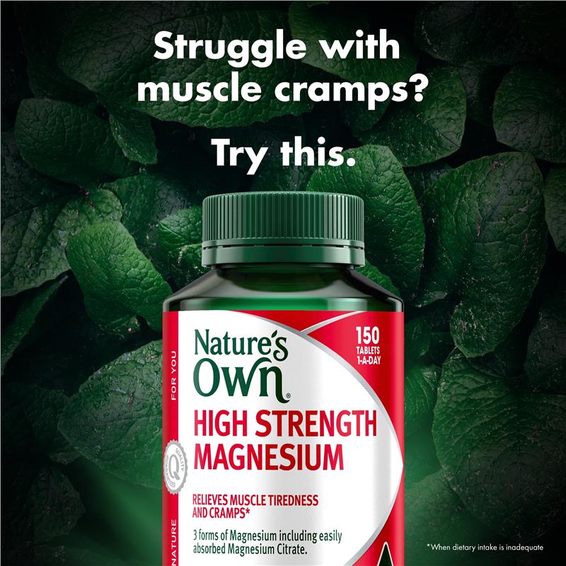 Nature's Own High Strength Magnesium 150 Tablets - GimmeNow