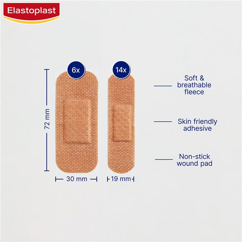 Elastoplast Sensitive Skin Tone Plasters 20 Medium