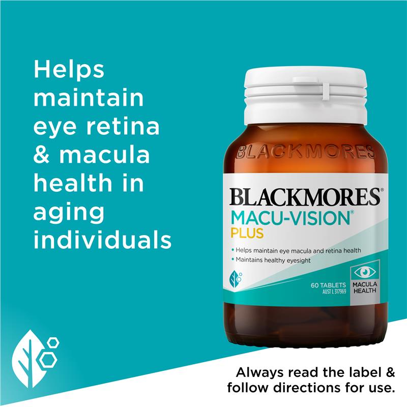 Blackmores Macu Vision Plus 60 Tablets - GimmeNow
