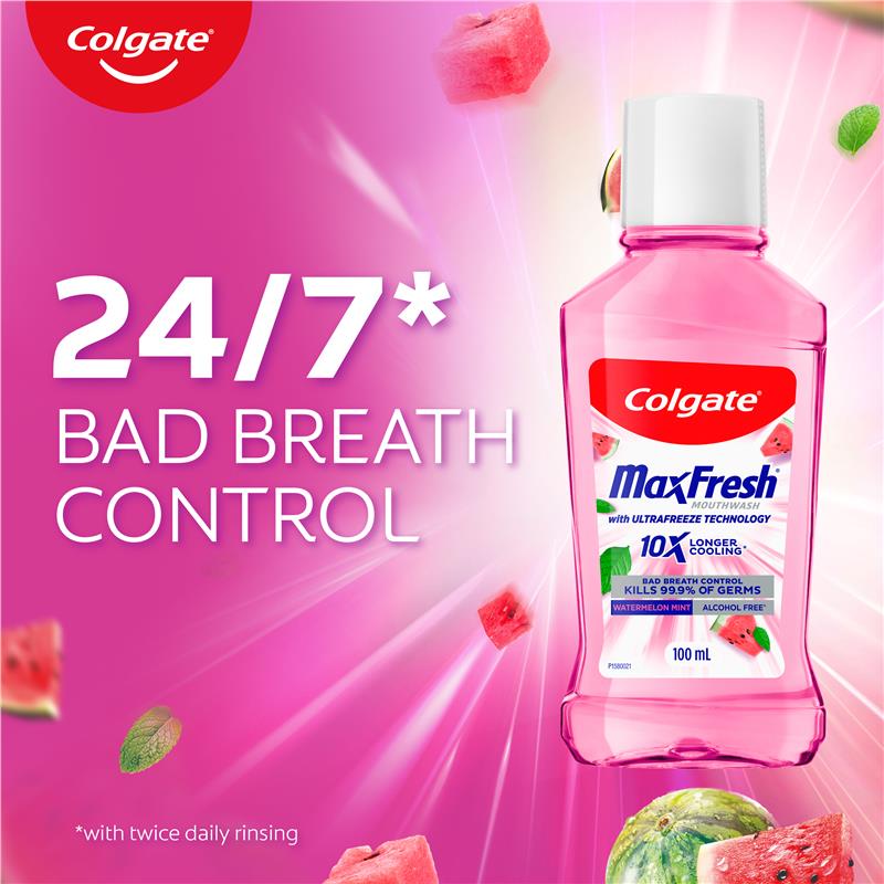 Colgate Mouthwash Max Fresh Watermelon 100ml