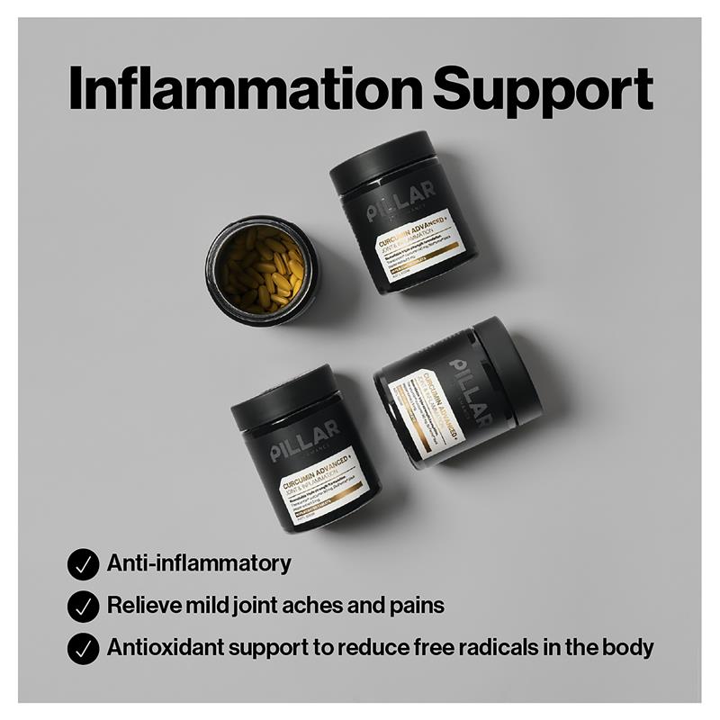 PILLAR Performance Curcumin Advanced+ Joint & Inflammation 60 Tablets
