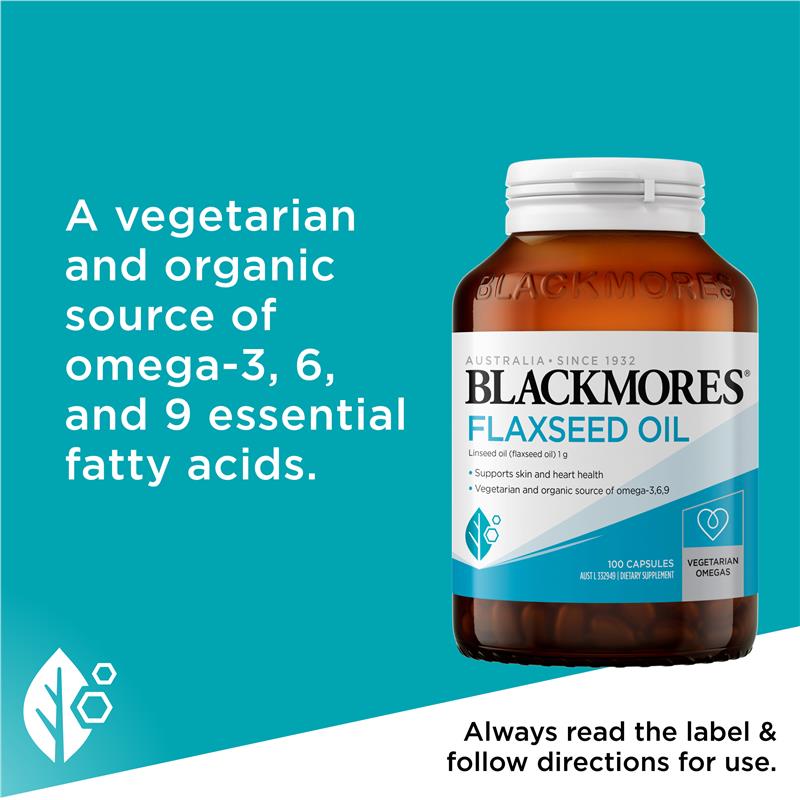 Blackmores Flaxseed Oil 100 Capsules - GimmeNow