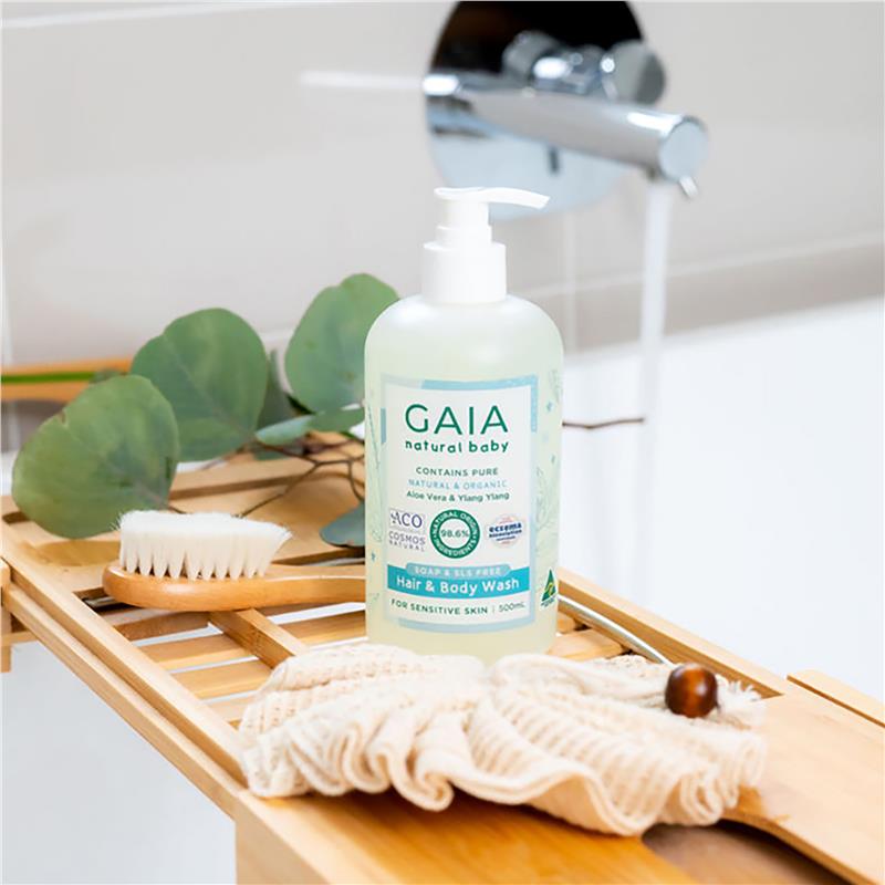 Gaia Natural Baby Hair & Body Wash 500ml - GimmeNow
