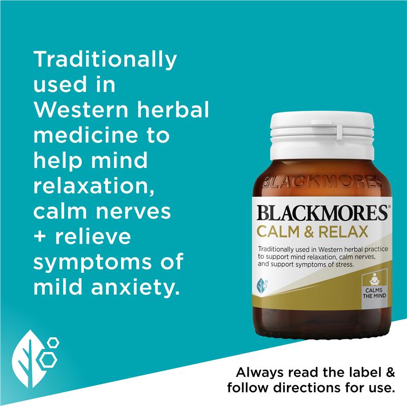 Blackmores Calm & Relax 60 Tablets - GimmeNow