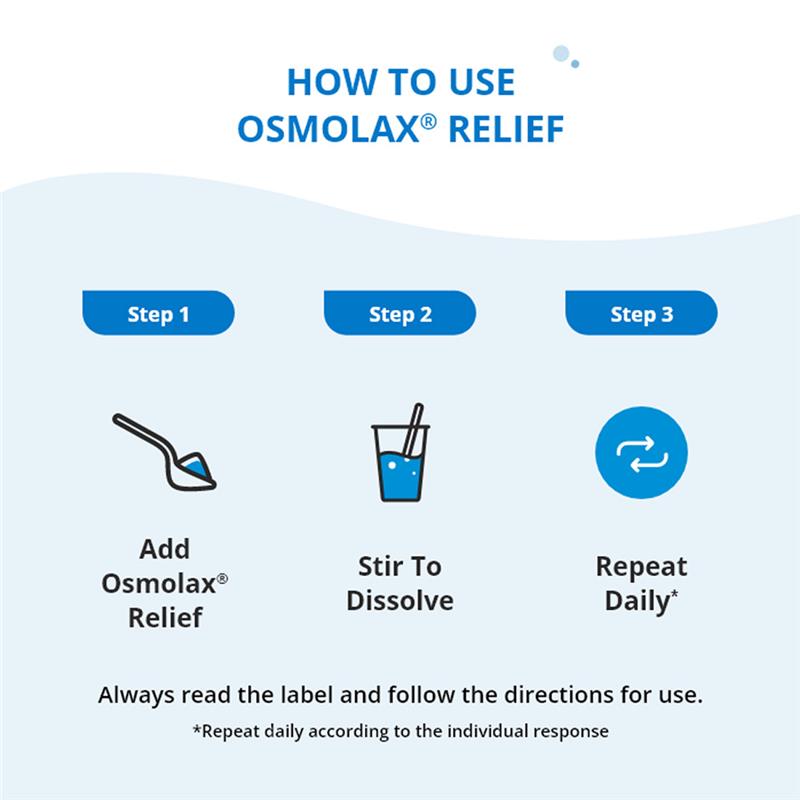 OsmoLax Relief Laxative Powder 49 Dose 833g - Macrogol Constipation Relief with No Salty Taste, Flavour Free & Salt Free