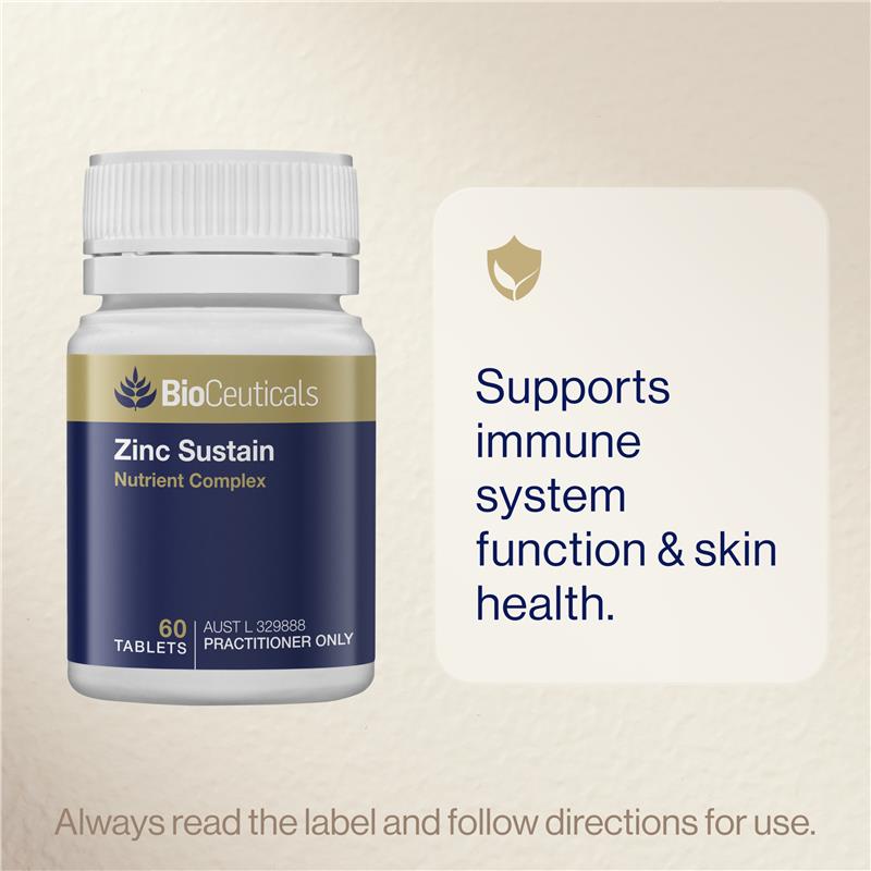 BioCeuticals Zinc Sustain 60 Tablets - GimmeNow