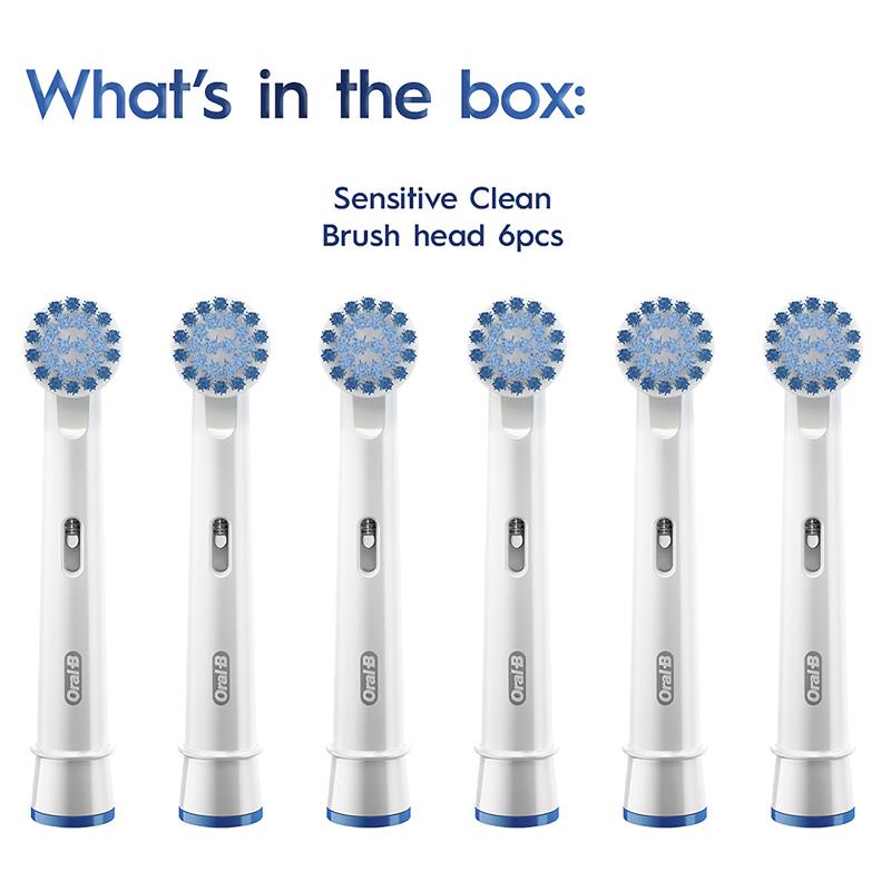 Oral B Power Toothbrush Clean Sensitive Refills 6 Pack - GimmeNow