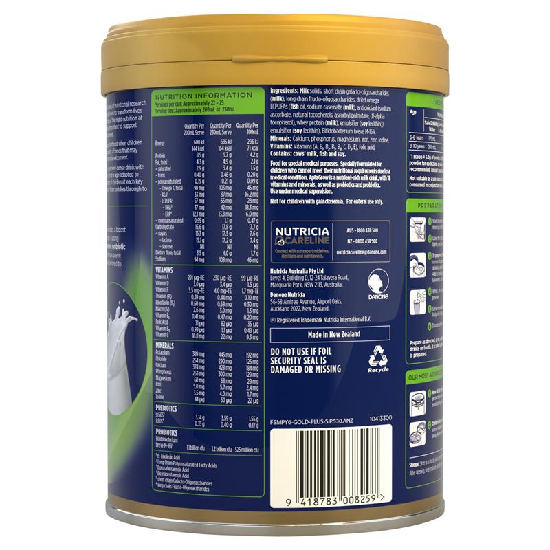 AptaGrow Nutrient-Dense Milk Drink From 6+ Years 900g - GimmeNow