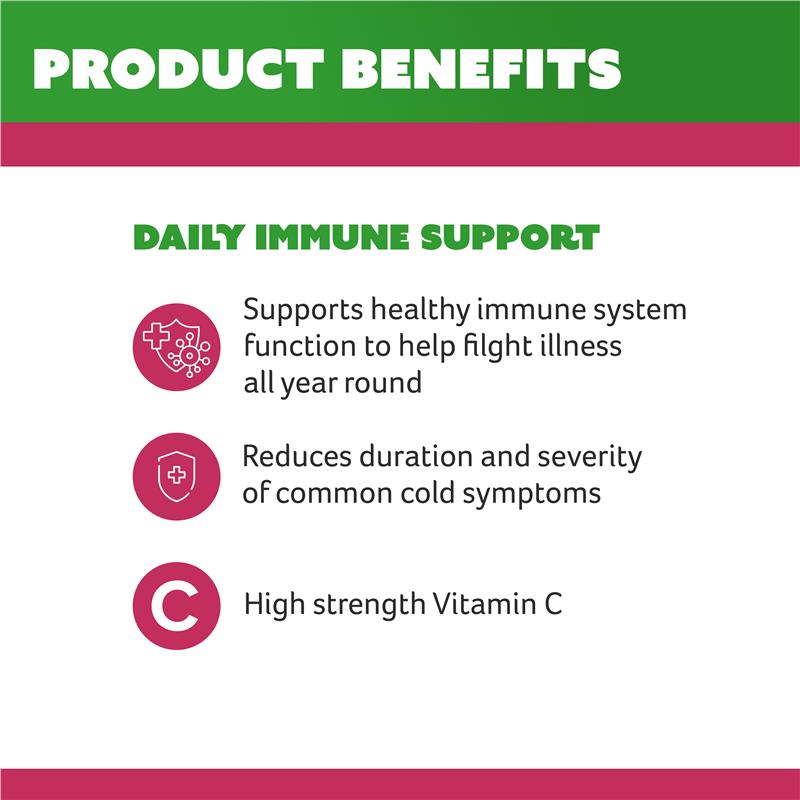 Cenovis Chewable Mega Vitamin C 1000mg Berry 120 Tablets Exclusive Size - GimmeNow