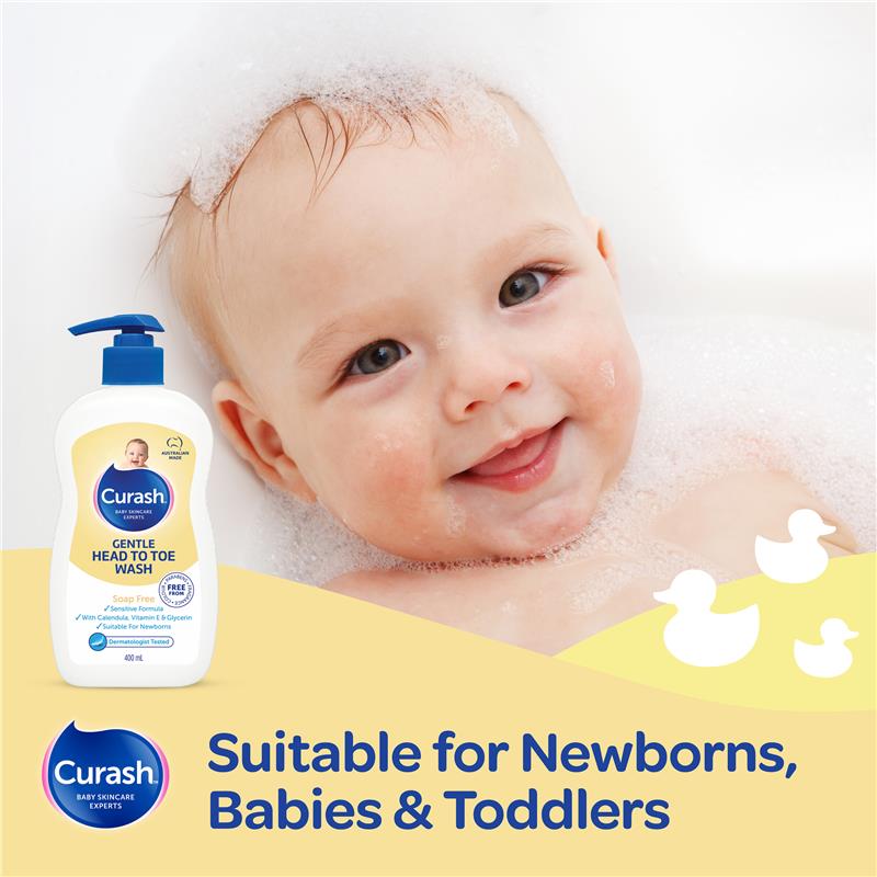 Curash Gentle Head To Toe Wash 400ml