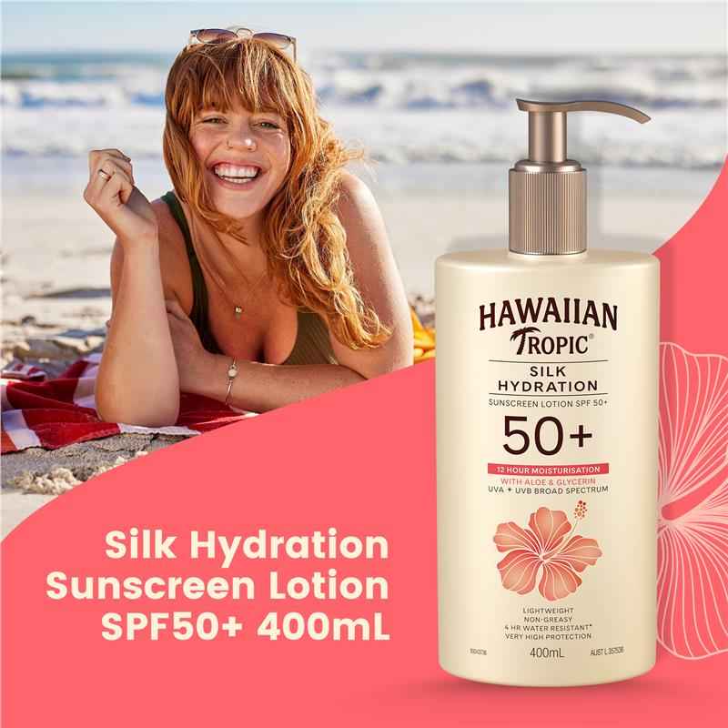 Hawaiian Tropic SPF 50+ Silk Hydration Body 400g