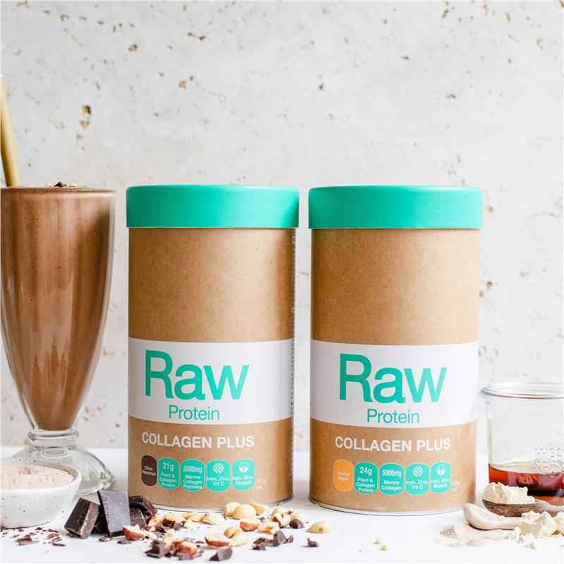 Amazonia Raw Protein Collagen Plus Choc Hazelnut 750g