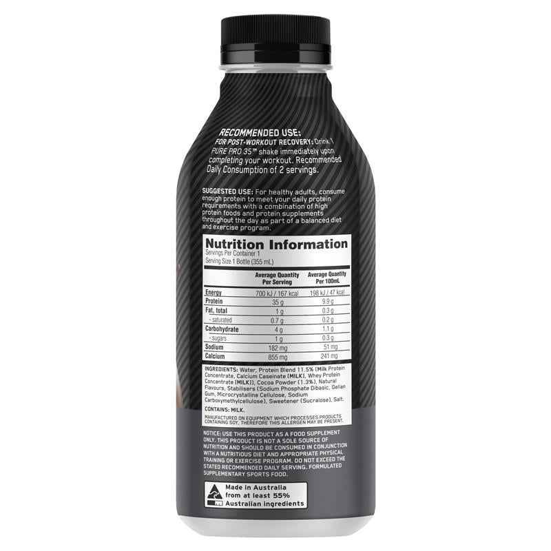 Optimum Nutrition Pure Pro 35 Chocolate 355ml