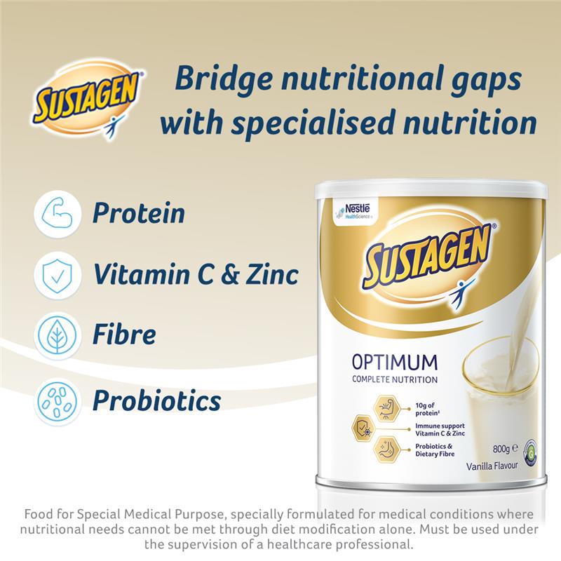 Sustagen Optimum Nutritional Supplement Powder with Probiotics 800g