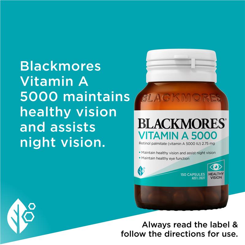 Blackmores Vitamin A 5000IU 150 Capsules