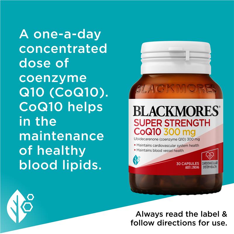 Blackmores Super Strength CoQ10 300mg 30 Capsules - GimmeNow