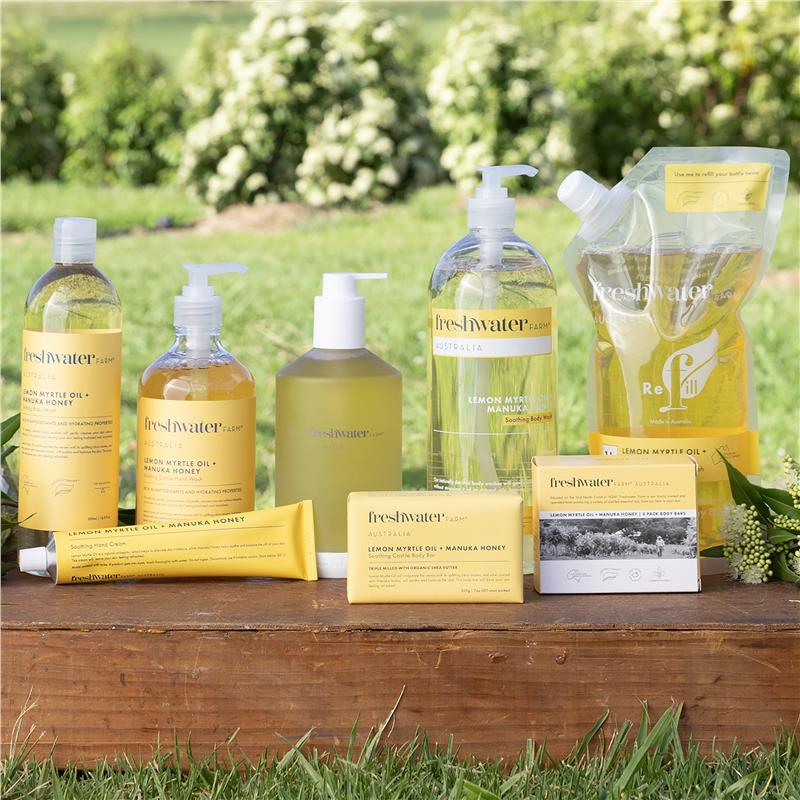 Freshwater Farm Lemon Myrtle Oil + Manuka Honey Body Bar 200g - GimmeNow
