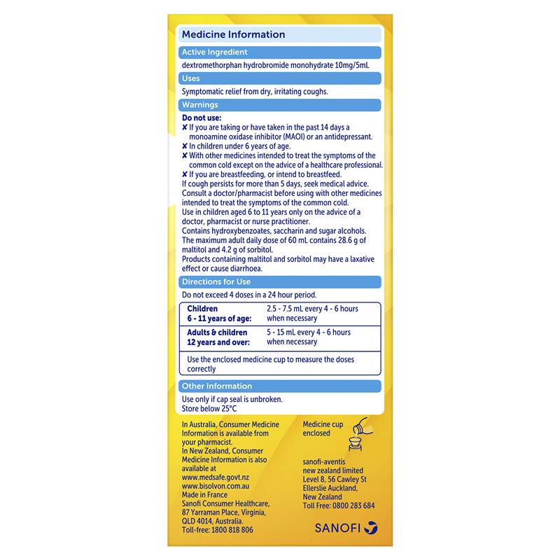 Bisolvon Dry Cough Oral Liquid 200mL