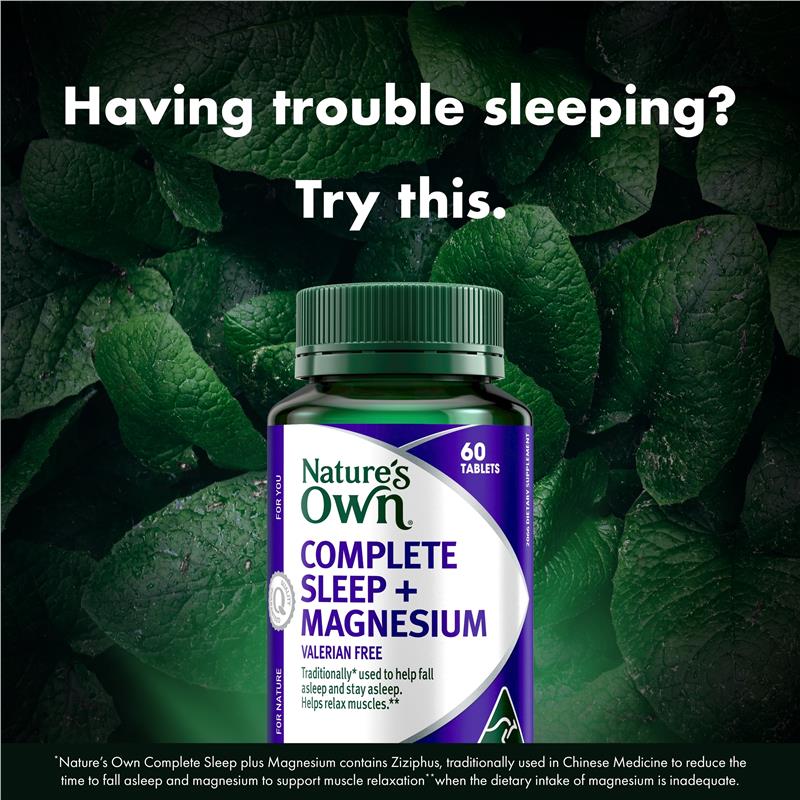 Nature's Own Complete Sleep + Magnesium 60 Tablets - GimmeNow