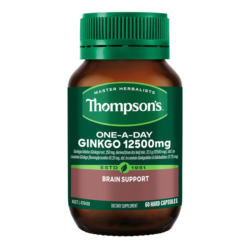 Thompsons One A Day Ginkgo 12500mg 60 Capsules