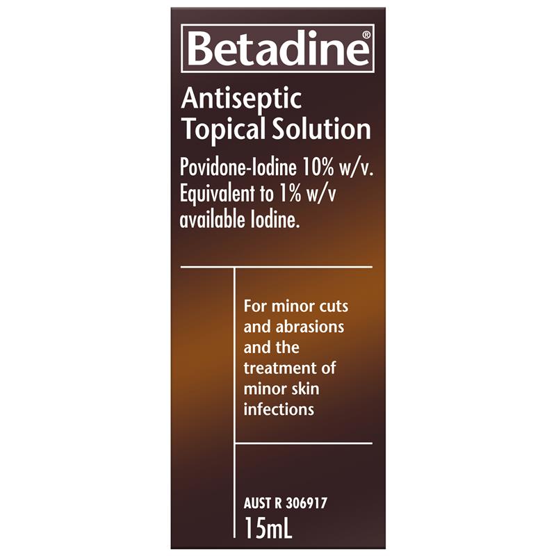 Betadine Antiseptic Topical Solution Liquid 15mL - GimmeNow